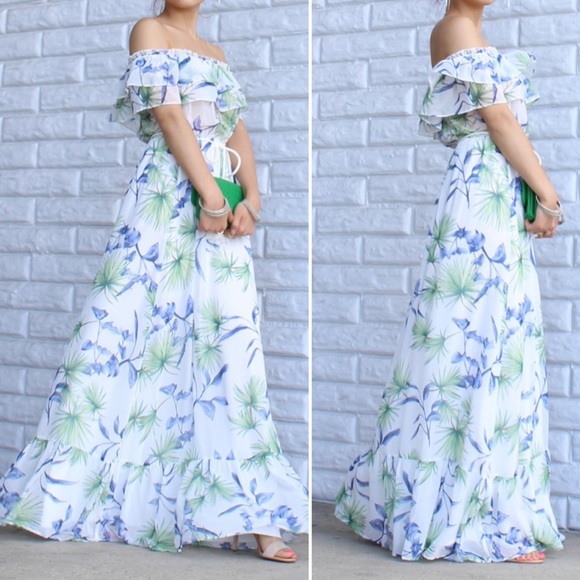Floral Summer Maxi Dress - Picture 1 of 7